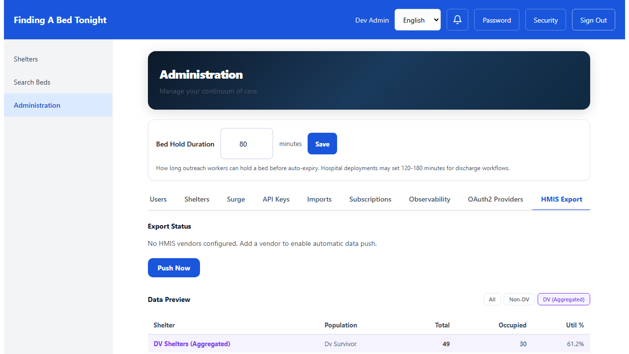 DV aggregation filter